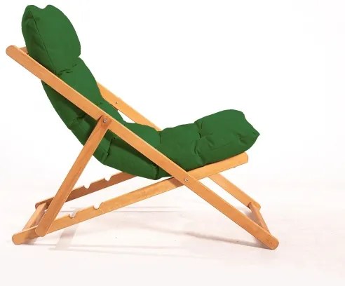 Kerti napozóágy zöld/cseresznye