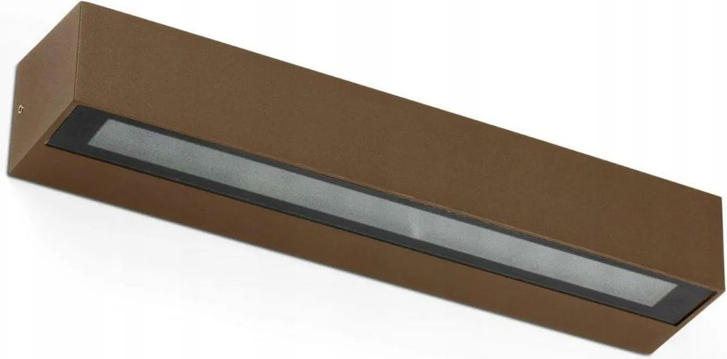 Faro Doro 380 kültéri Led fali lámpa, rozsdabarna, IP65, 20W, 380mm