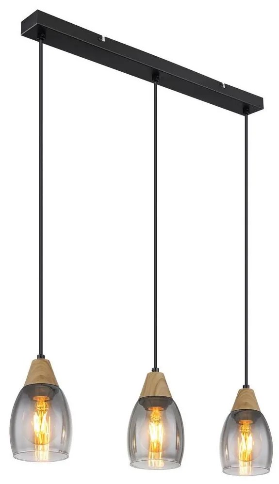 Globo 15706-3H - Csillár zsinóron REID 3xE27/15W/230V