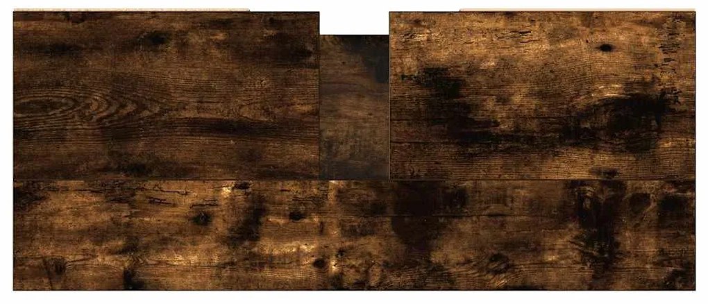 füstös tölgy színű szerelt fa fürdőszobaszekrény 80x33x60 cm