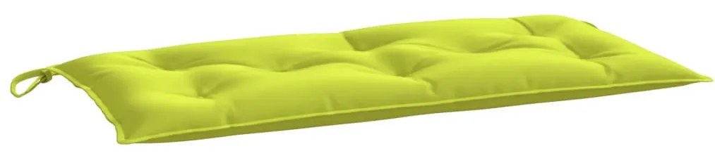 2 db élénkzöld oxford szövet kerti padpárna 100 x 50 x 7 cm