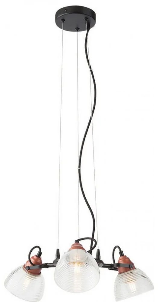 Redo 01-1450 - Csillár zsinóron RIDGE 3xE27/60W/230V