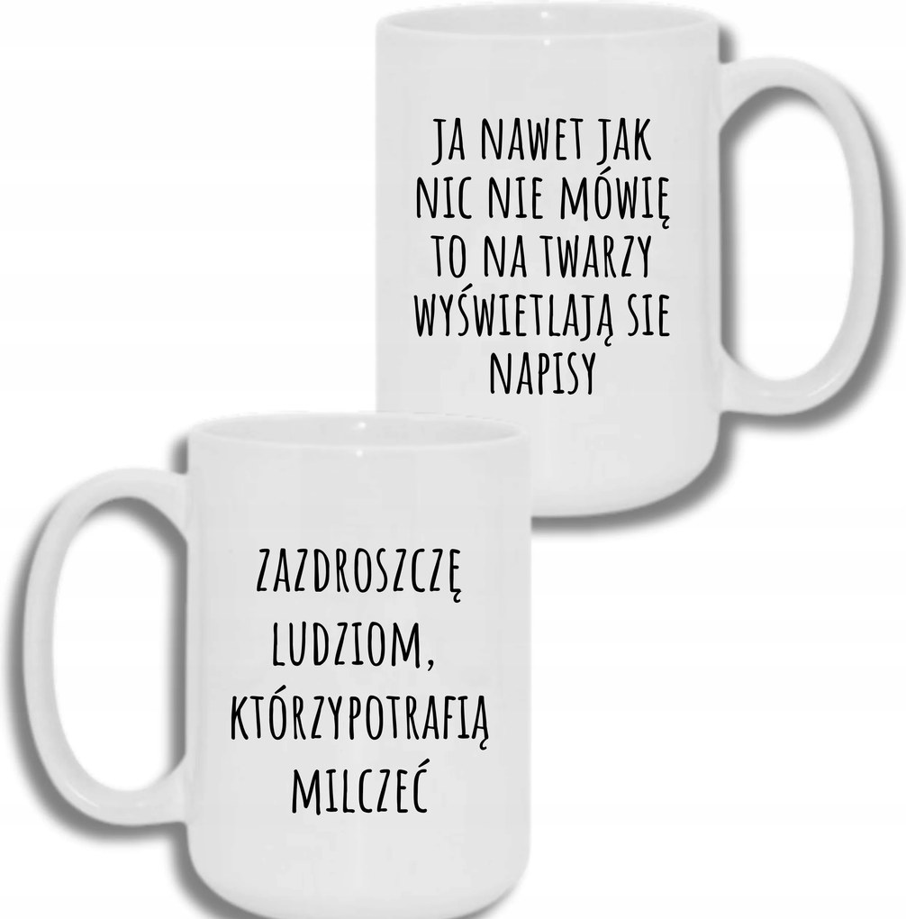 Bögre Fehér Nagy 440ml Ajándék Vicces Irigylem Az Embereket