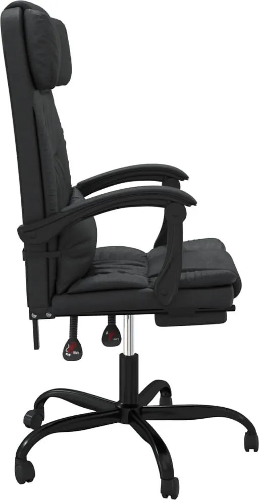 vidaXL fekete műbőr dönthető irodaszék