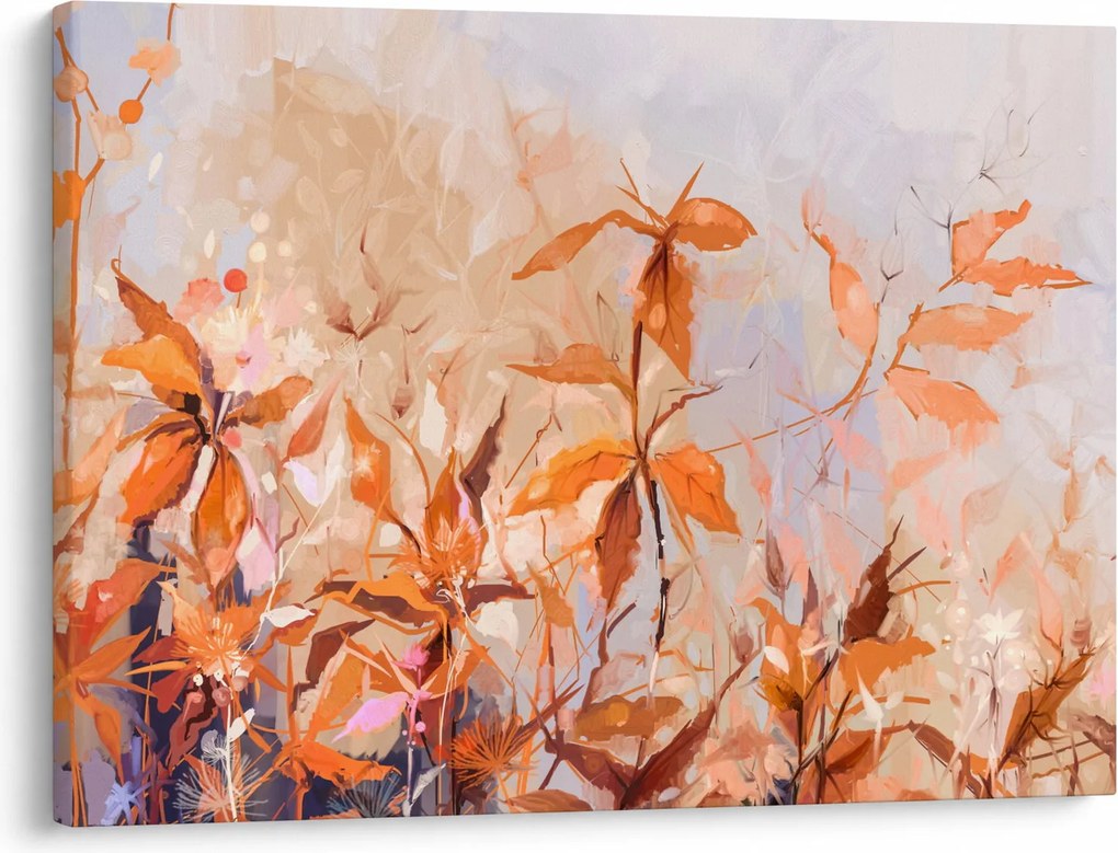 Kép - Festett virágok (70x50 cm)