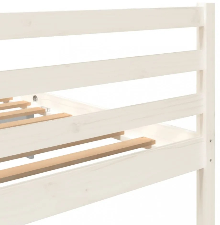 Super King fehér tömör fa ágykeret 180 x 200 cm