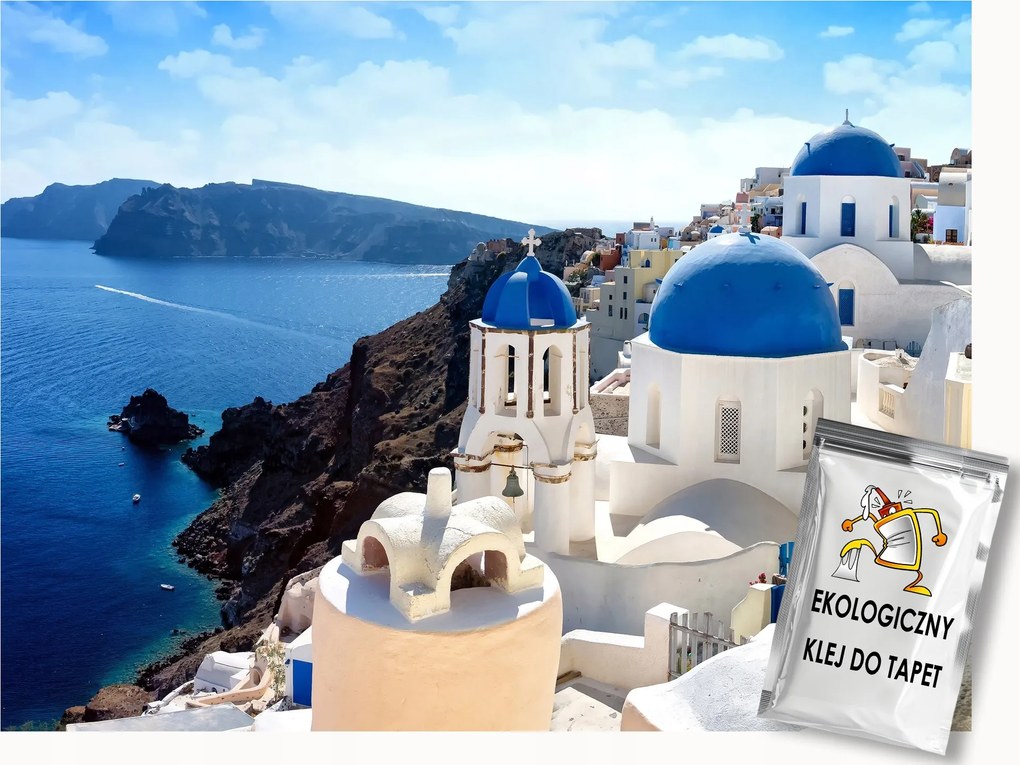 Fotótapéta Flizelina Kilátás Görögország Santorini Tenger Város Sziget 400x280 ragasztó