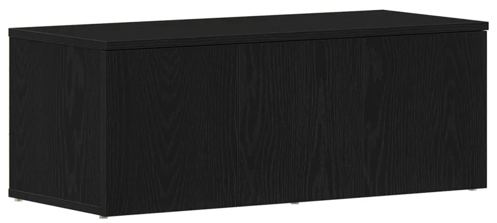 TV szekrény Fekete Tölgy 80x34x30 cm Mérnöki Fa