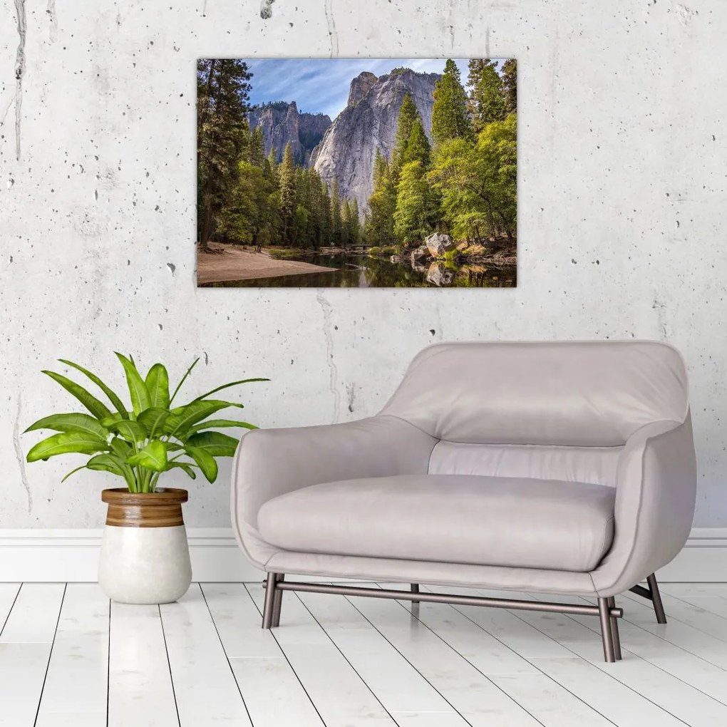 Kép - A Yosemite szikla alatt (70x50 cm)