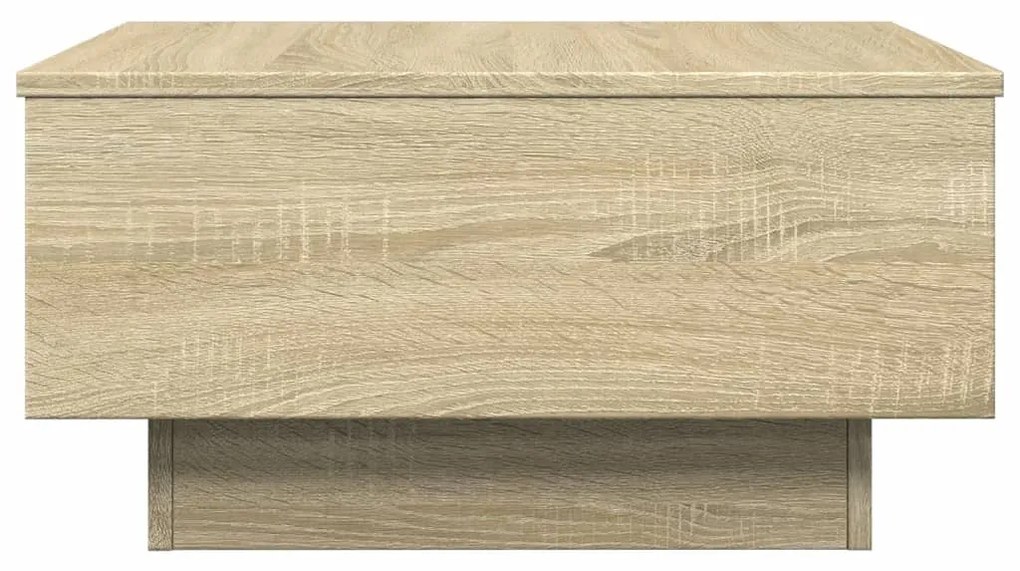 sonoma tölgy színű szerelt fa dohányzóasztal 60 x 45 x 31 cm