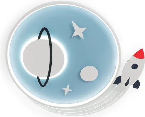 Brilagi -LED Gyerekszobai mennyezeti lámpa STARSHIP LED/64W/230V 3000/4500K kék