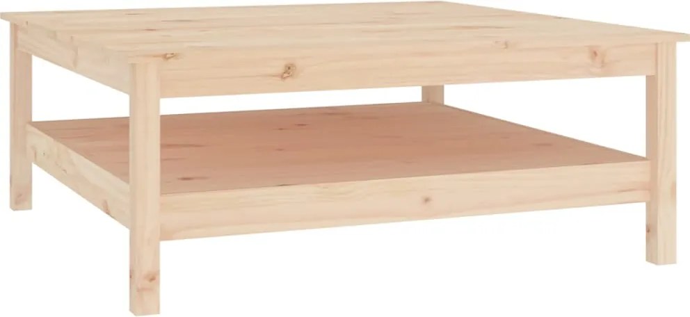 vidaXL tömör fenyőfa dohányzóasztal 100 x 100 x 40 cm