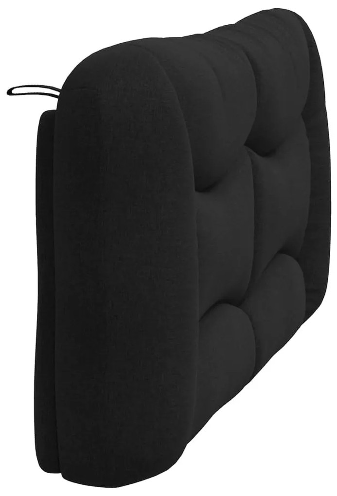 fekete szövet fejtámla párna Hvar 160 cm