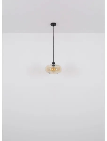 Globo 15566HA - Csillár zsinóron GIUSEPPE 1xE27/40W/230V átm. 28 cm átlátszó