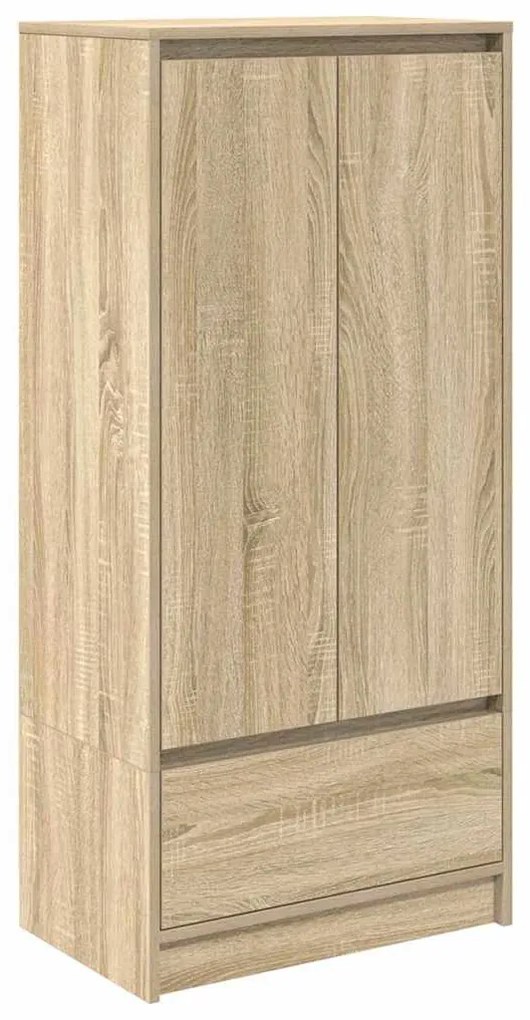 sonoma-tölgy szerelt fa szekrény fiókkal 55,5x34x119,5 cm