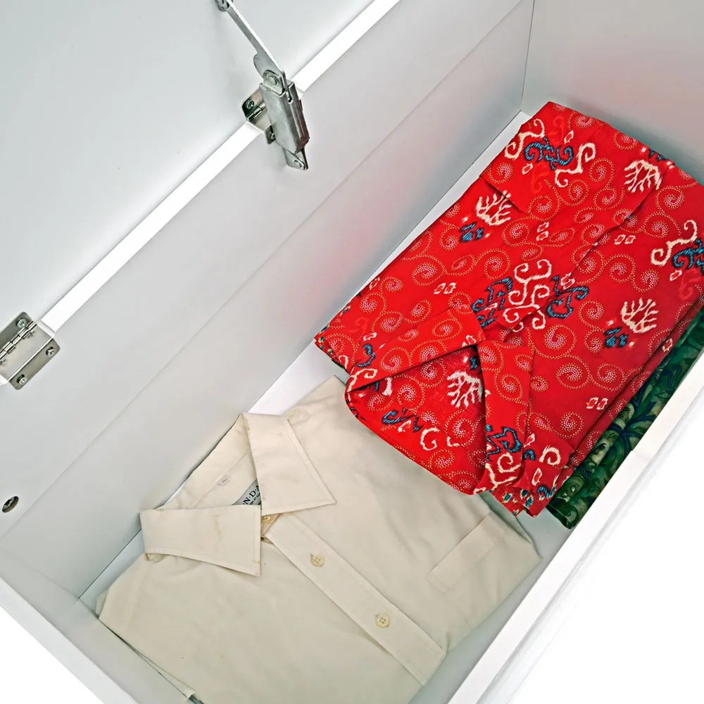 JERSEY fa láda, 80x40x48cm, fehér Casaria