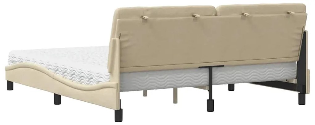 ágy matraccal krém 180x200 cm szövet