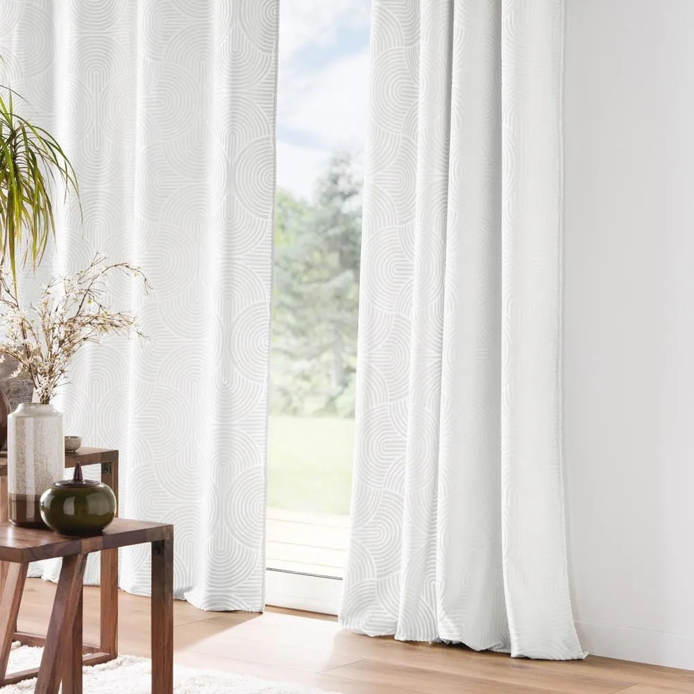 Fehér bársony függöny 135x260 cm Eva – douceur d'intérieur
