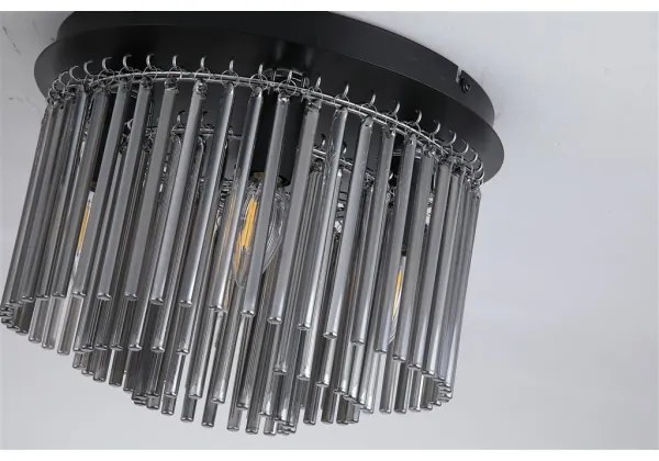 Searchlight 55620-320SM - Mennyezeti lámpa SWIZZLE 5xE14/60W/230V Ø32 cm füstszínű