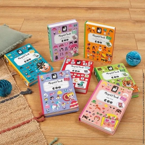 Janod - Interaktív mágneses készlet MAGNETIBOOK állatokkal