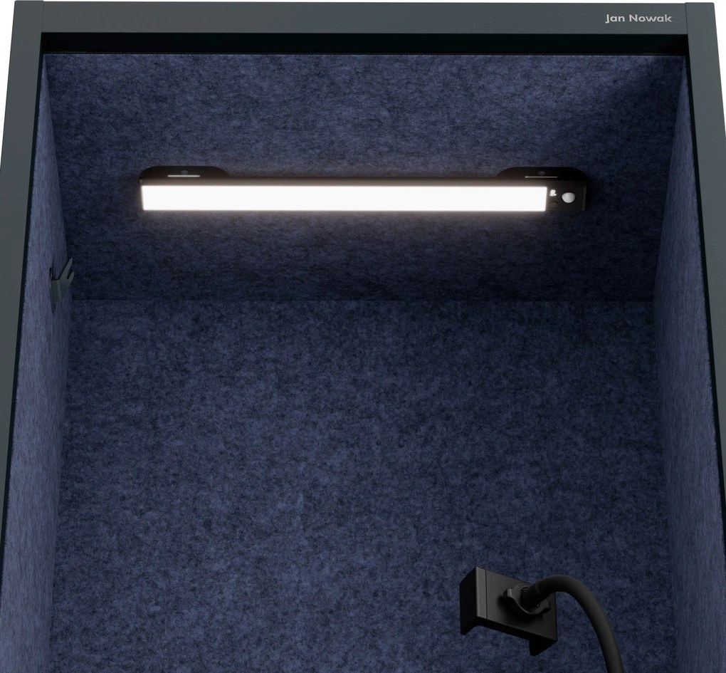 Sally 600mm korpus Antracytowy - siedzisko Granatowy