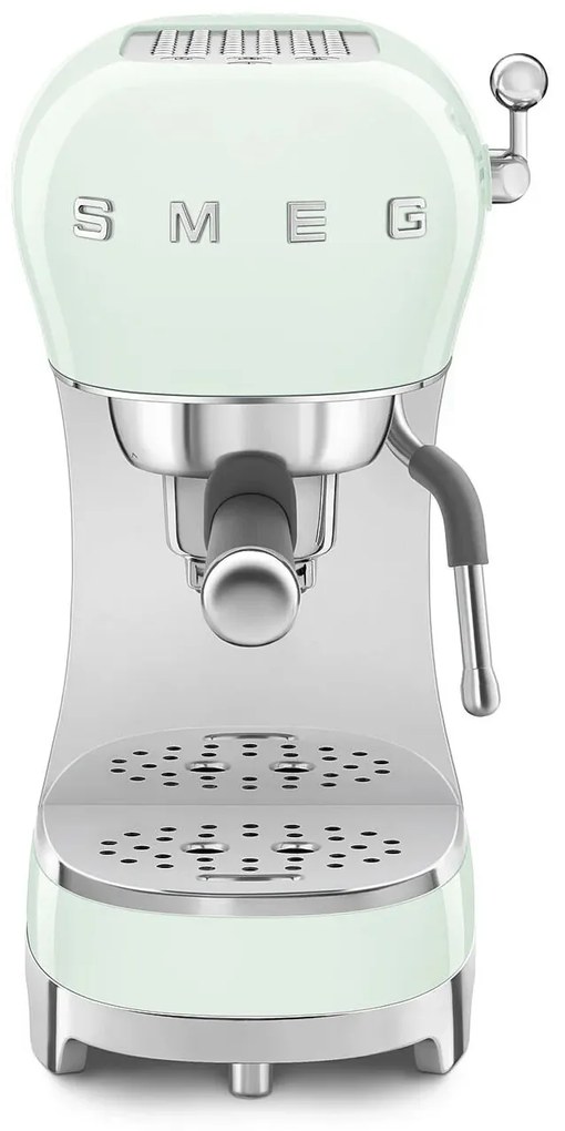 SMEG 50-es retro stílusú karos kávéfőző ECF02 eszpresszóhoz / cappucinóhoz 15 rúd 2 csésze pasztellzöld - Smeg