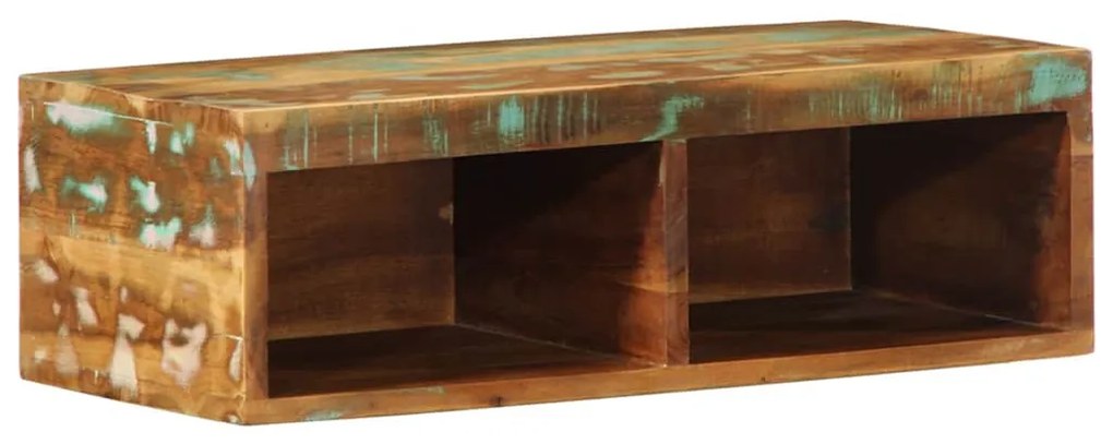 tömör újrahasznosított falra szerelhető TV-szekrény 60x30x19 cm