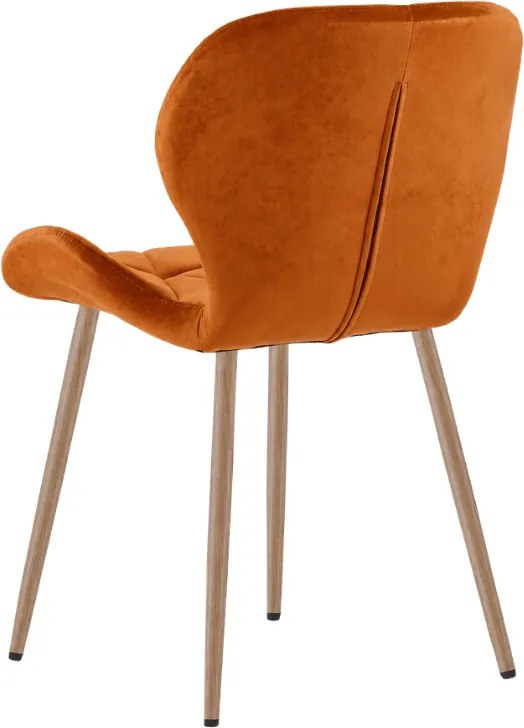 Étkezőszék MANGO VELVET, terrakotta