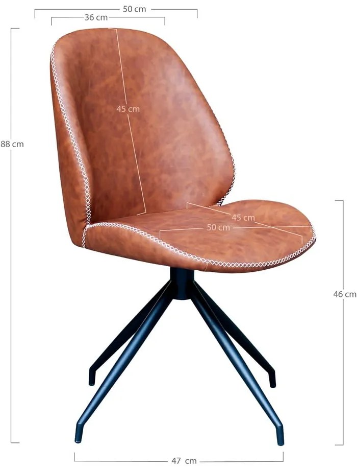 Szürke étkezőszék szett 2 db-os Monte – House Nordic