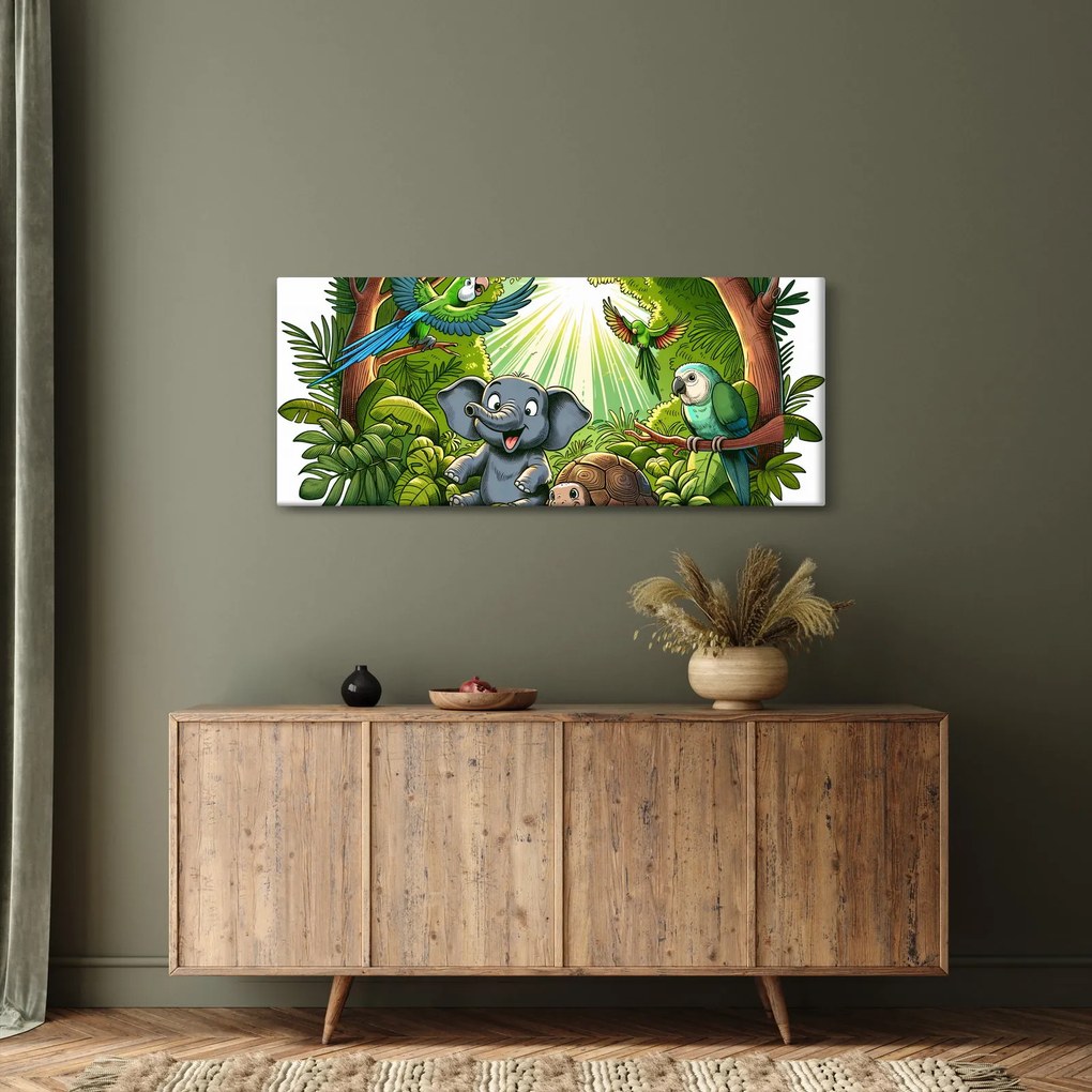Kép - Vidám állatkák (120x50 cm)