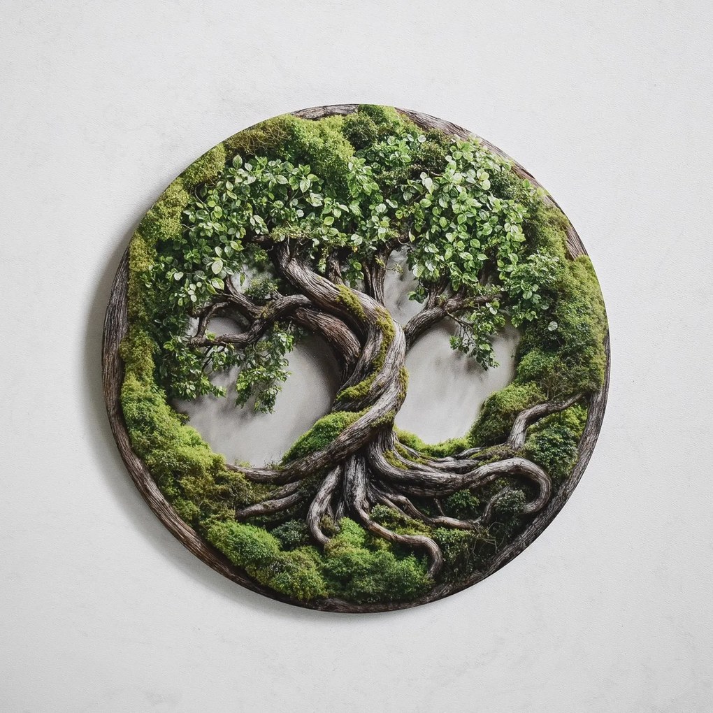 DUBLEZ | Moha Életfa – Luxus hatású fa falikép természetes megjelenéssel