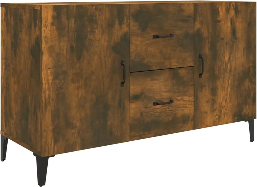 vidaXL füstös tölgy színű szerelt fa tálalószekrény 100 x 36 x 90 cm