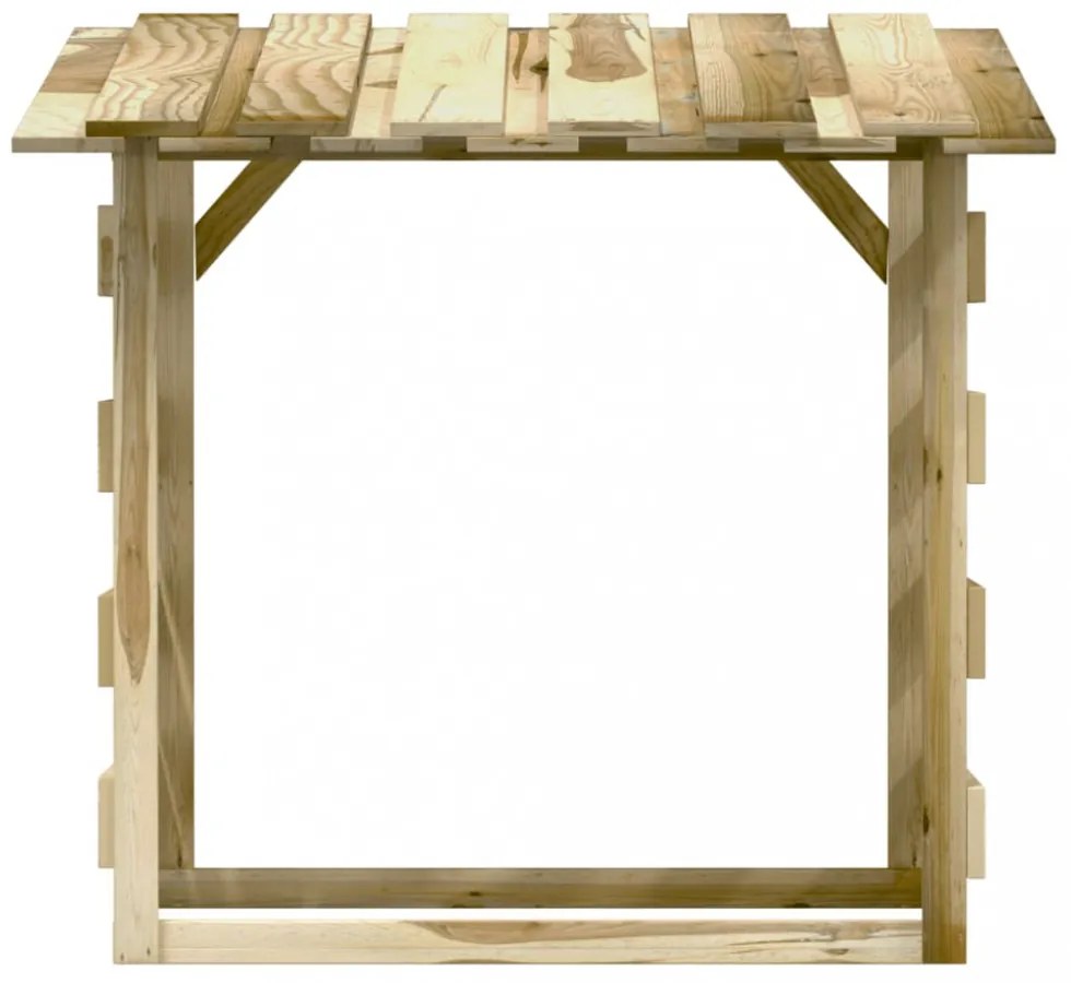 6 db impregnált fenyőfa pergola tetővel 100 x 90 x 100 cm