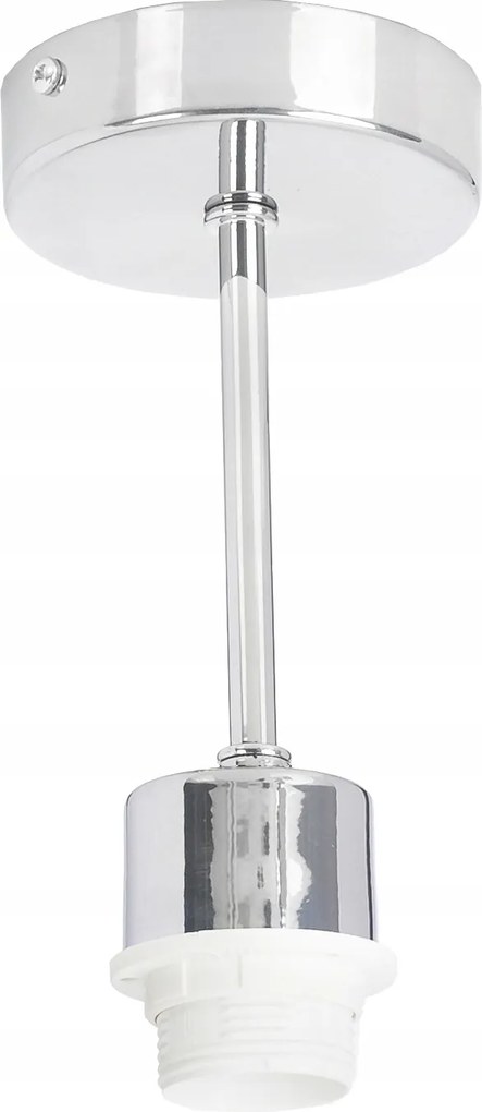 Alap Mennyezeti Lámpa Függeszték Fix Króm Fém 1X E27 Lámpabúra