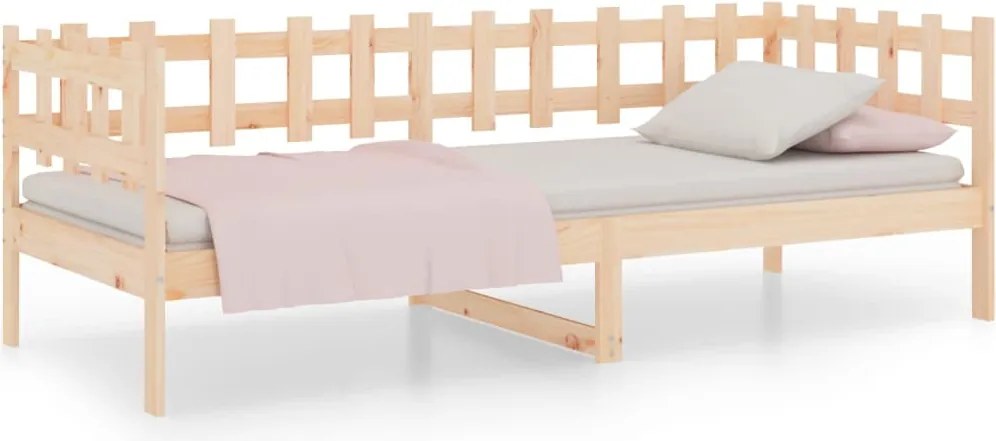 vidaXL tömör fenyőfa kanapéágy matrac nélkül 80 x 200 cm