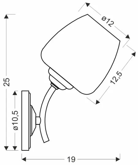 Fali lámpa ZINA 1xE27/40W/230V