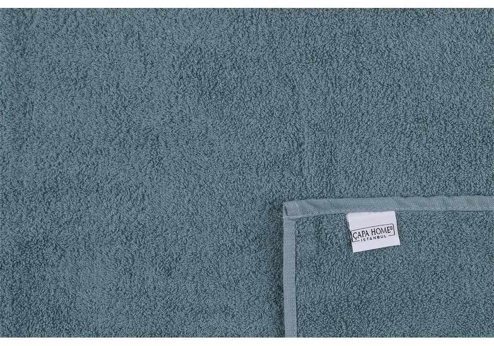 Kék pamut törölköző és fürdőlepedő készlet 2 db-os Dora – Foutastic