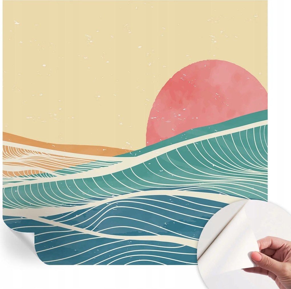 Öntapadós fotótapéta Nappaliba és Hálószobába Tengeri hullámok 250x250