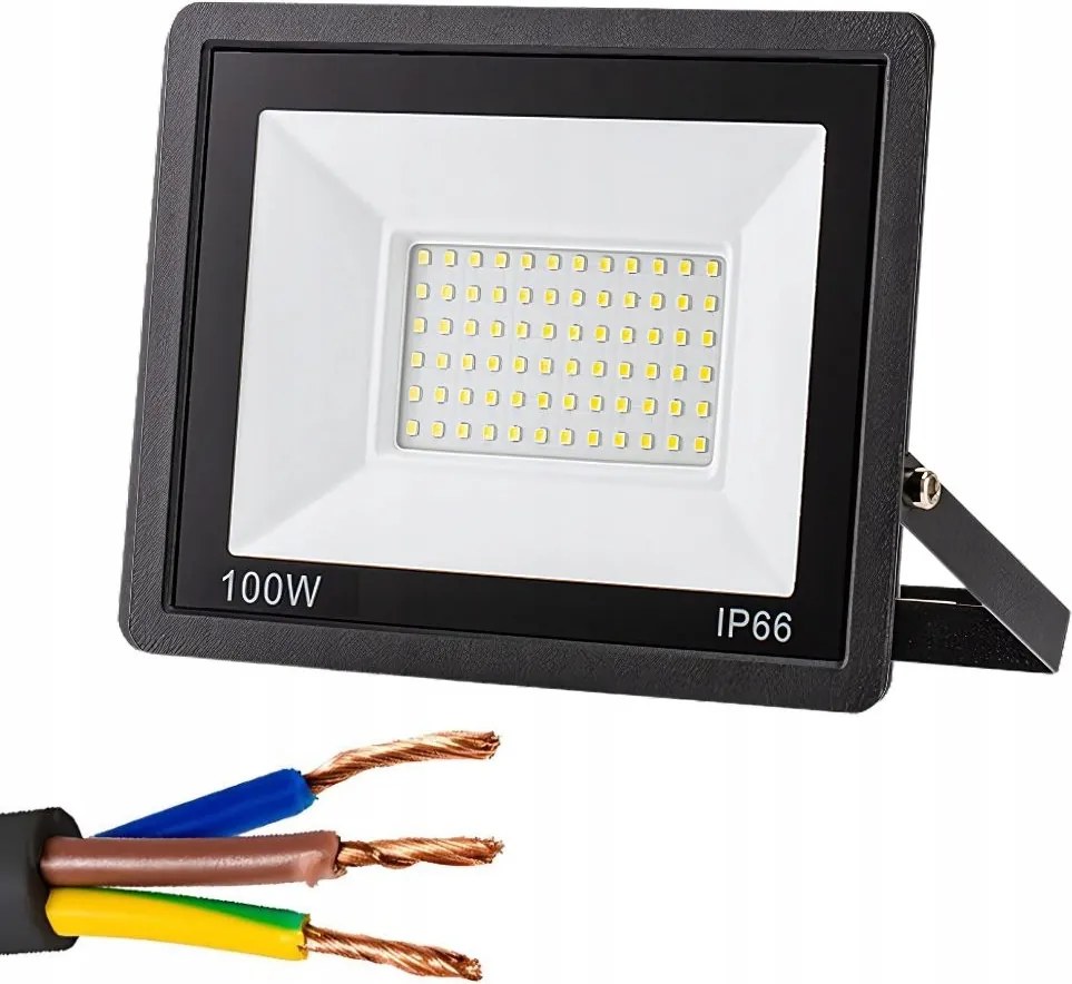 Verk 12345 halogén Led spotlámpa 100W, 6000K, IP66