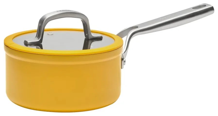 Indukciós tűzhelyhez alkalmas edény fedővel-kerámia felülettel 1,3 l Meda 3.0 – FABINI