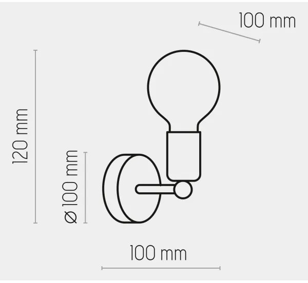 Brilagi - Fali lámpa OMBORO 1xE27/60W/230V