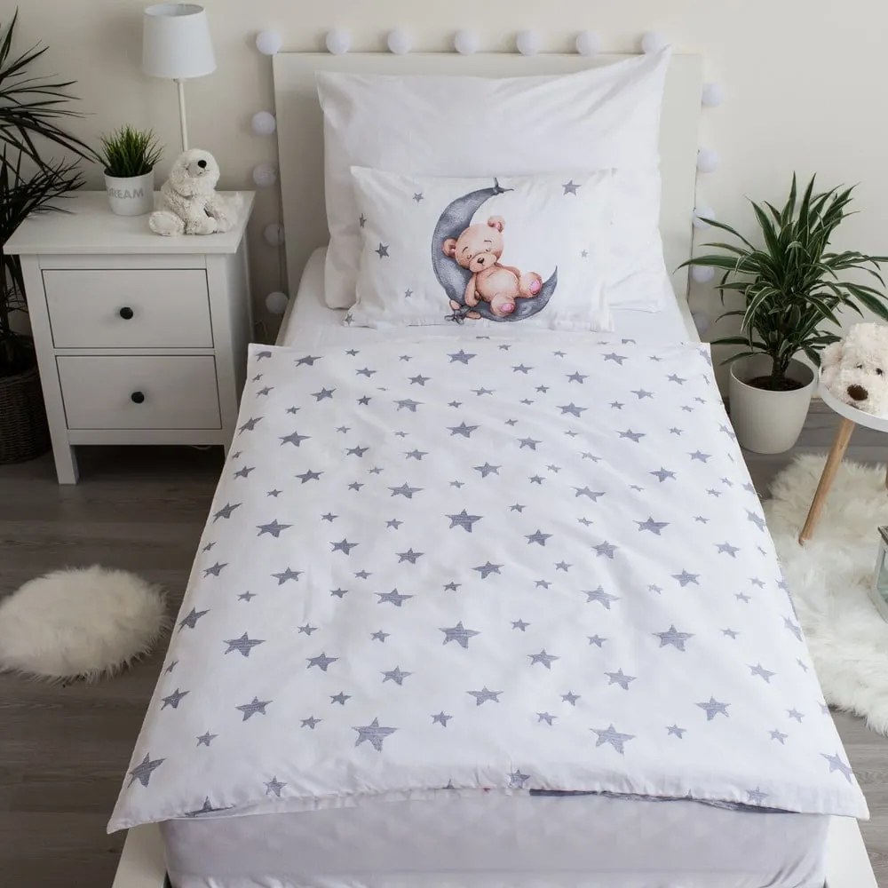 Pamut ágyneműhuzat babaágyhoz 100x135 cm Teddy Bear – Jerry Fabrics