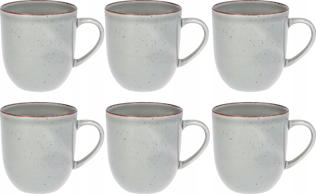 Chodzież Ćmielów City CT01 Vulkáni Föld Porcelán Bögre Szett 6 db