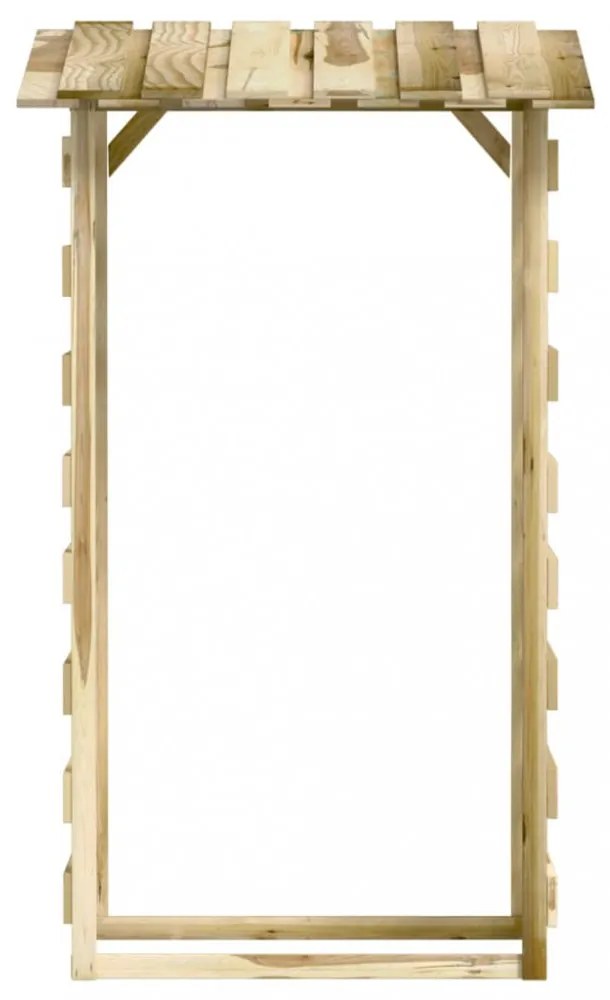 3 db impregnált fenyőfa pergola tetővel 100 x 90 x 200 cm