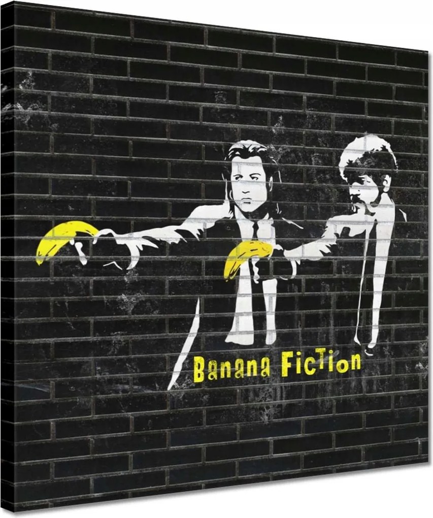 Vászonkép 30x30 Banksy Banana Fiction