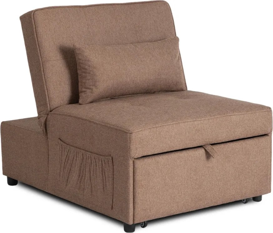 Dönthető, alvófunkciós fotel iberis 80 cm barna, fotel