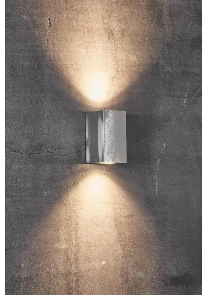 Nordlux - CANTO kültéri fali lámpatest 2xGU10/28W/230V IP44 ezüstszínű