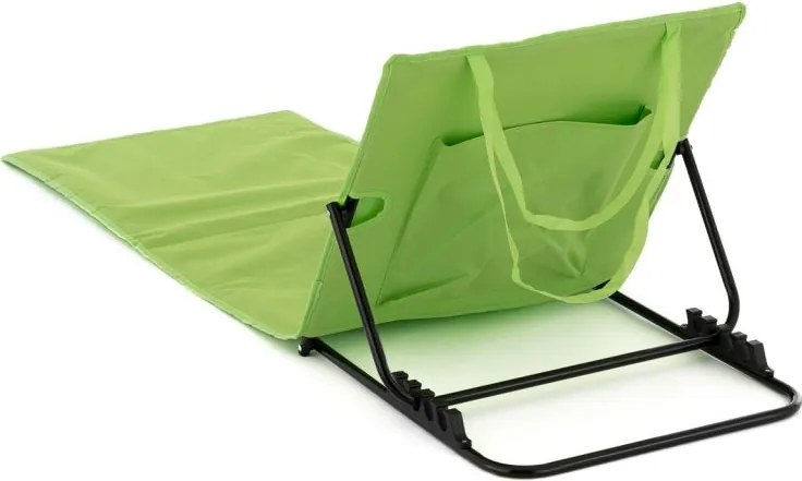 Állítható strandszőnyeg háttámlával 2 db zöld
