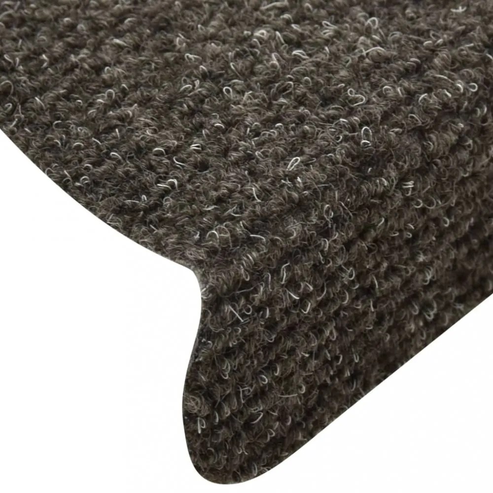 15 db antracit tűlyukasztott öntapadó lépcsővédő 56 x 17 x 3 cm