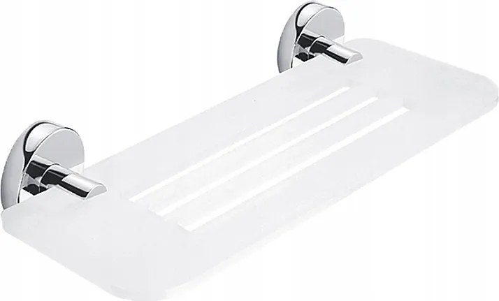 Nimco Unix lyukas fürdőszobai polc, matt fehér, 30 cm Un X330-26